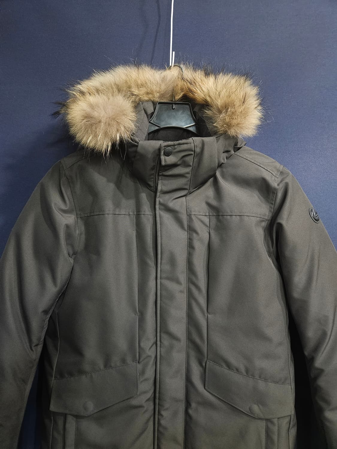 라푸마 차콜컬러 남성 100 구스다운 하프패딩  상품이미지7