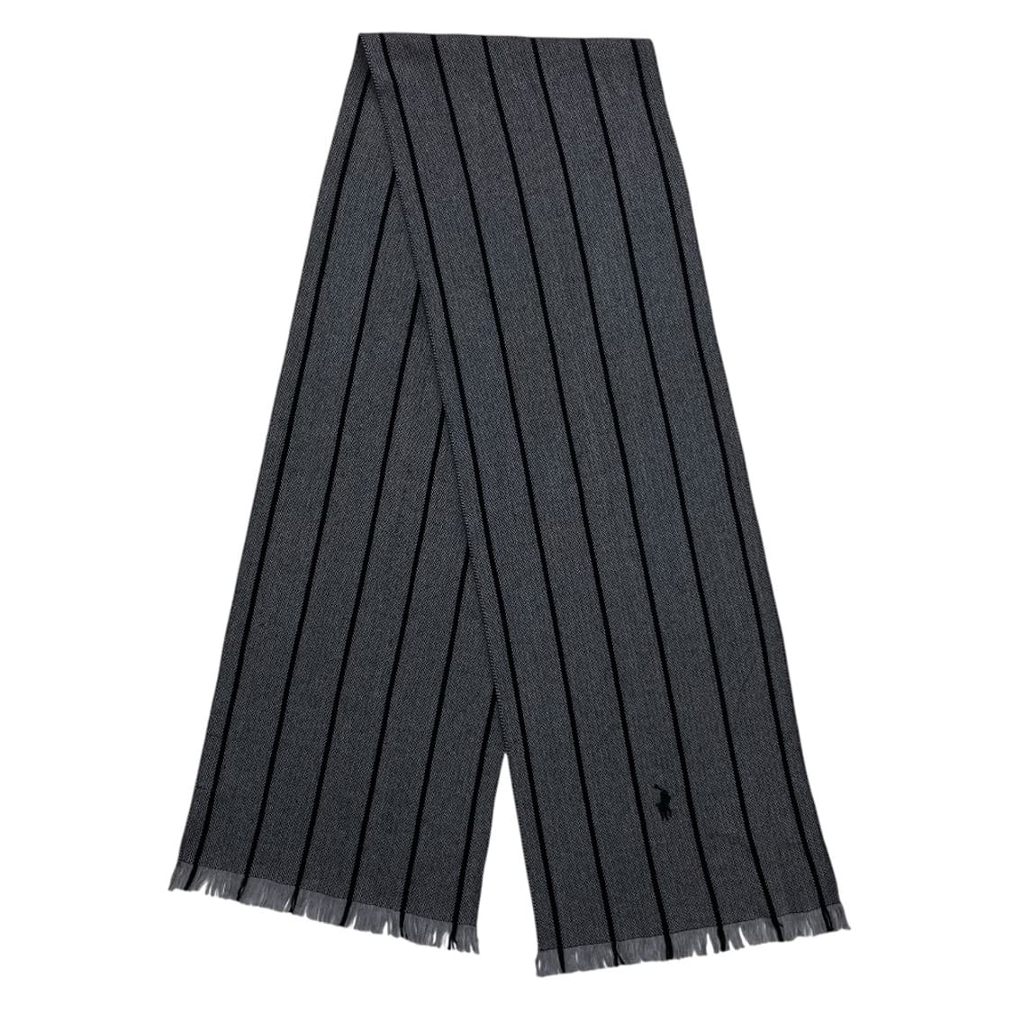 폴로 랄프로렌 블랙 단가라 그레이 머플러 상품이미지4