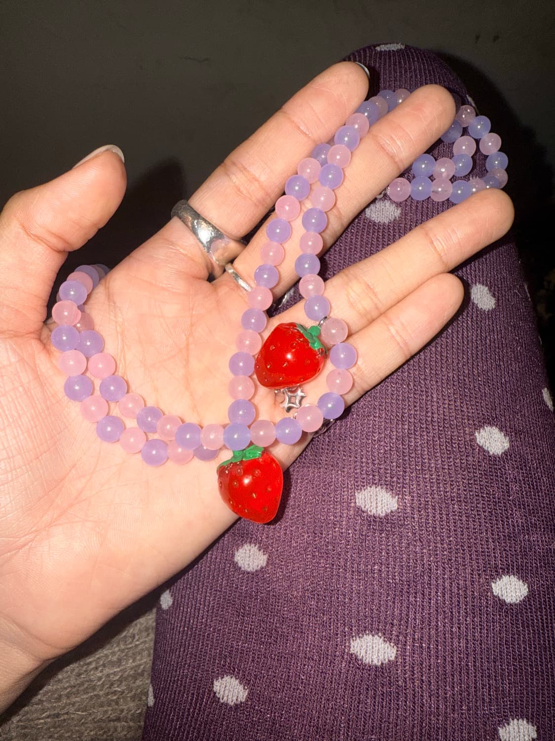 베를린 수입 스트로베리 목걸이 상품이미지1