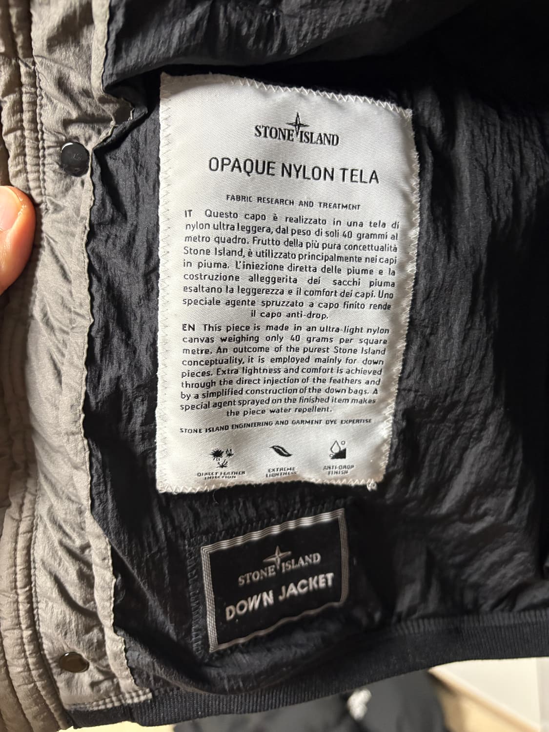 [M]스톤아일랜드 오파크 나일론 텔라 상품이미지3