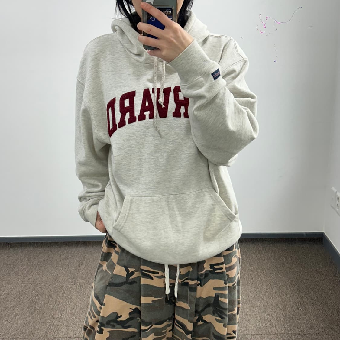 Jansports 잔스포츠 하버드 멜란지 후드티 상품이미지1