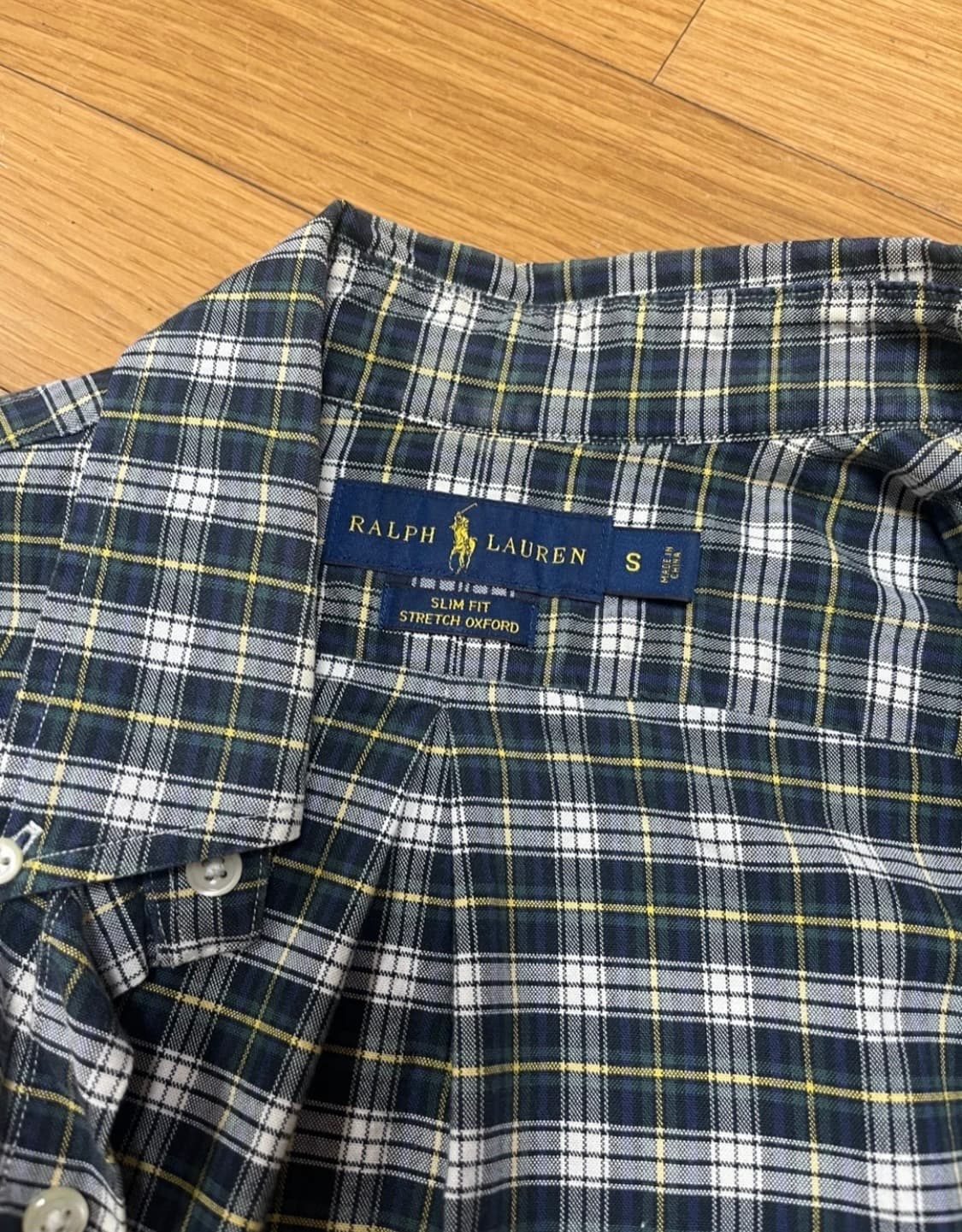 폴로 체크 남방 상품이미지3