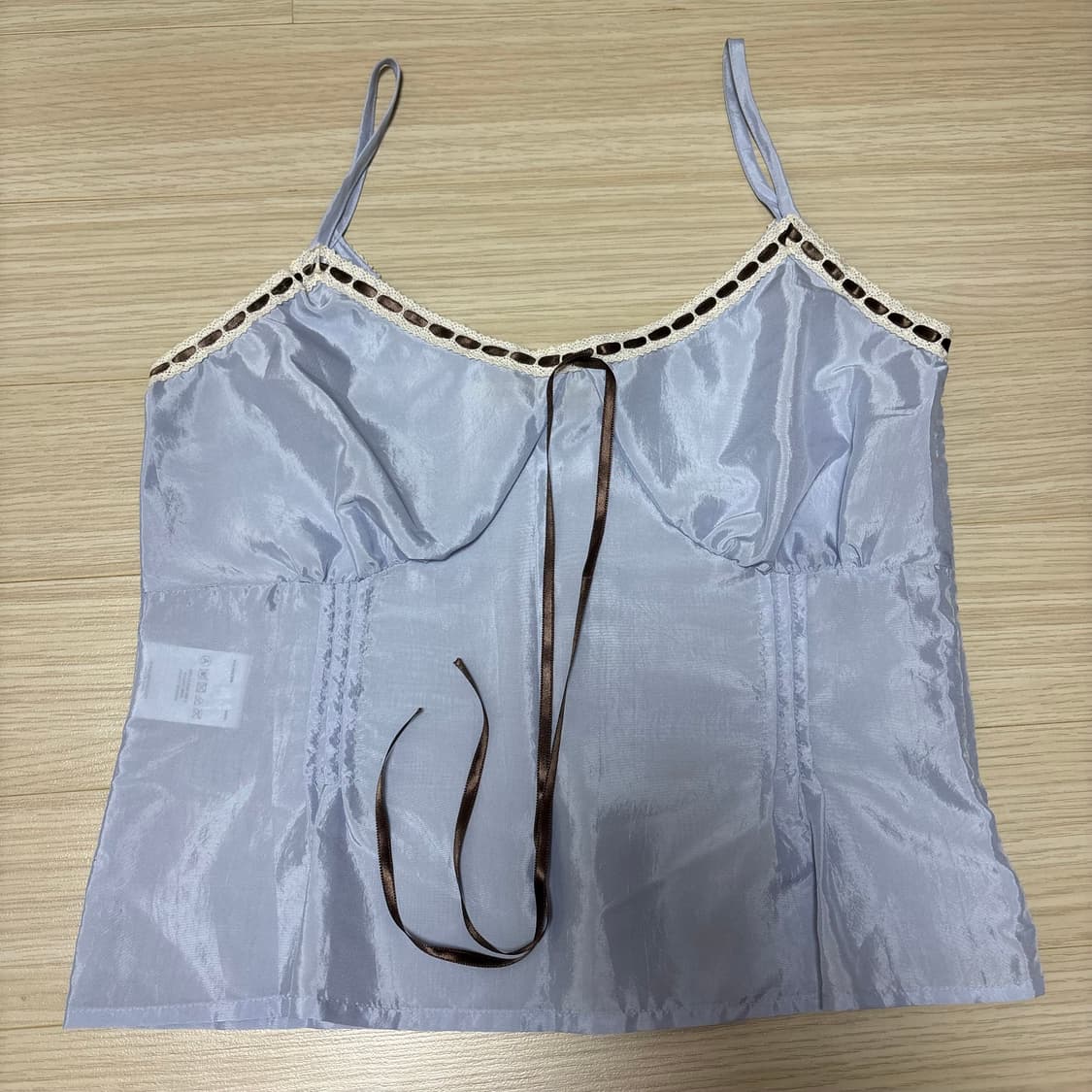 [마가린핑거스] 레이스 리본 슬립 LACE RIBBON SLIP blue 상품이미지3