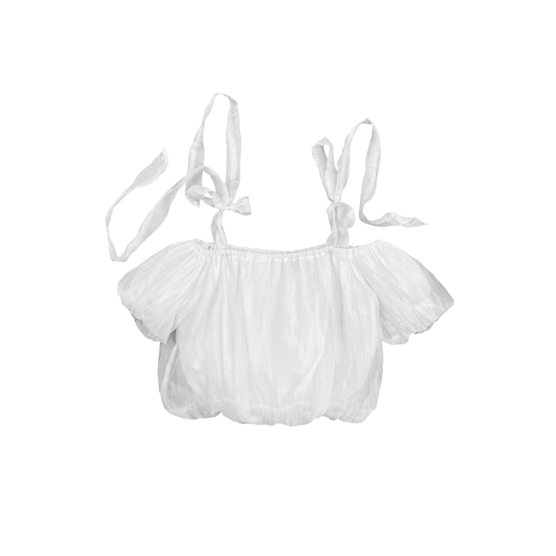 White Off Shoulder Top  상품이미지2