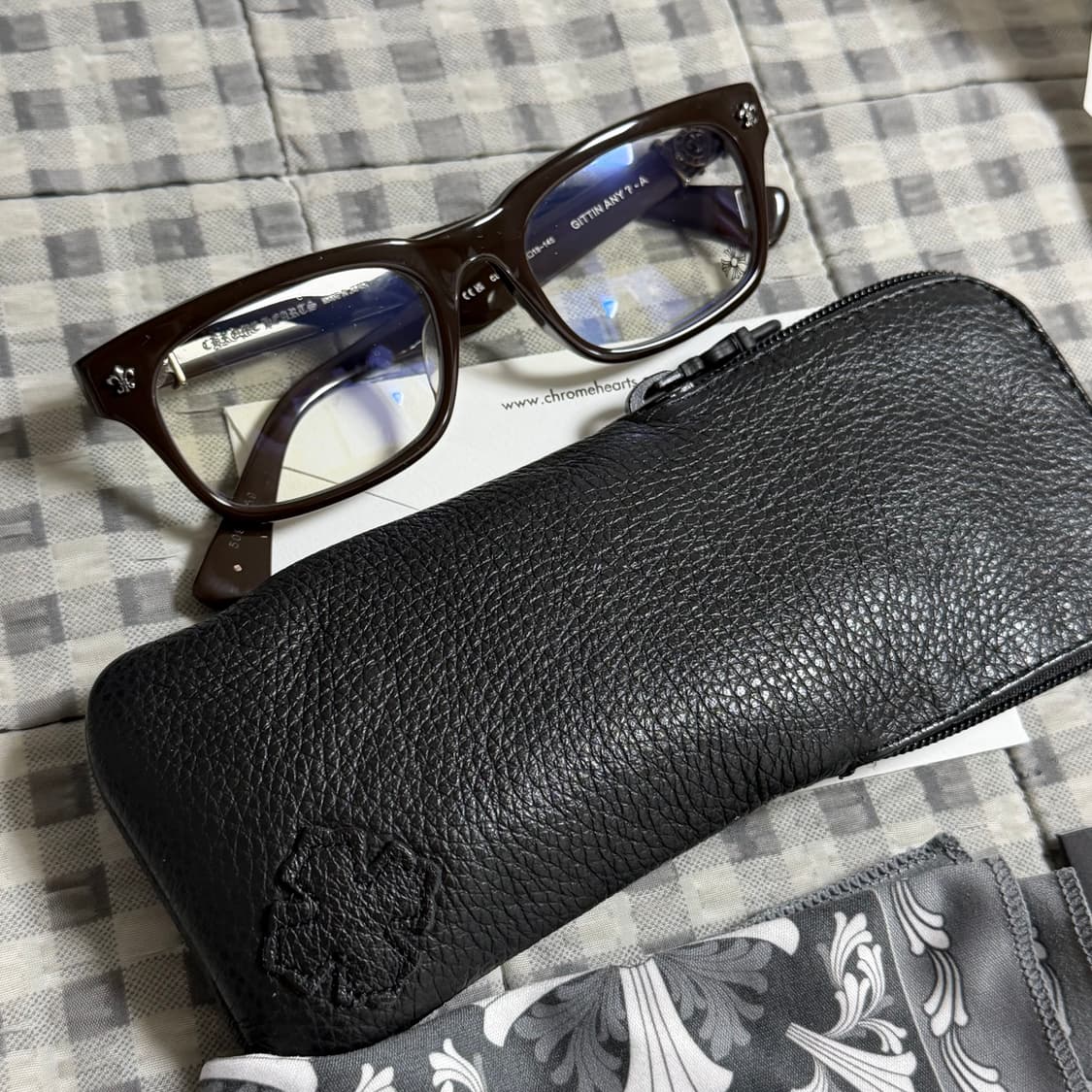 (OS) 크롬하츠 지티아니 안경 브라운 상품이미지3