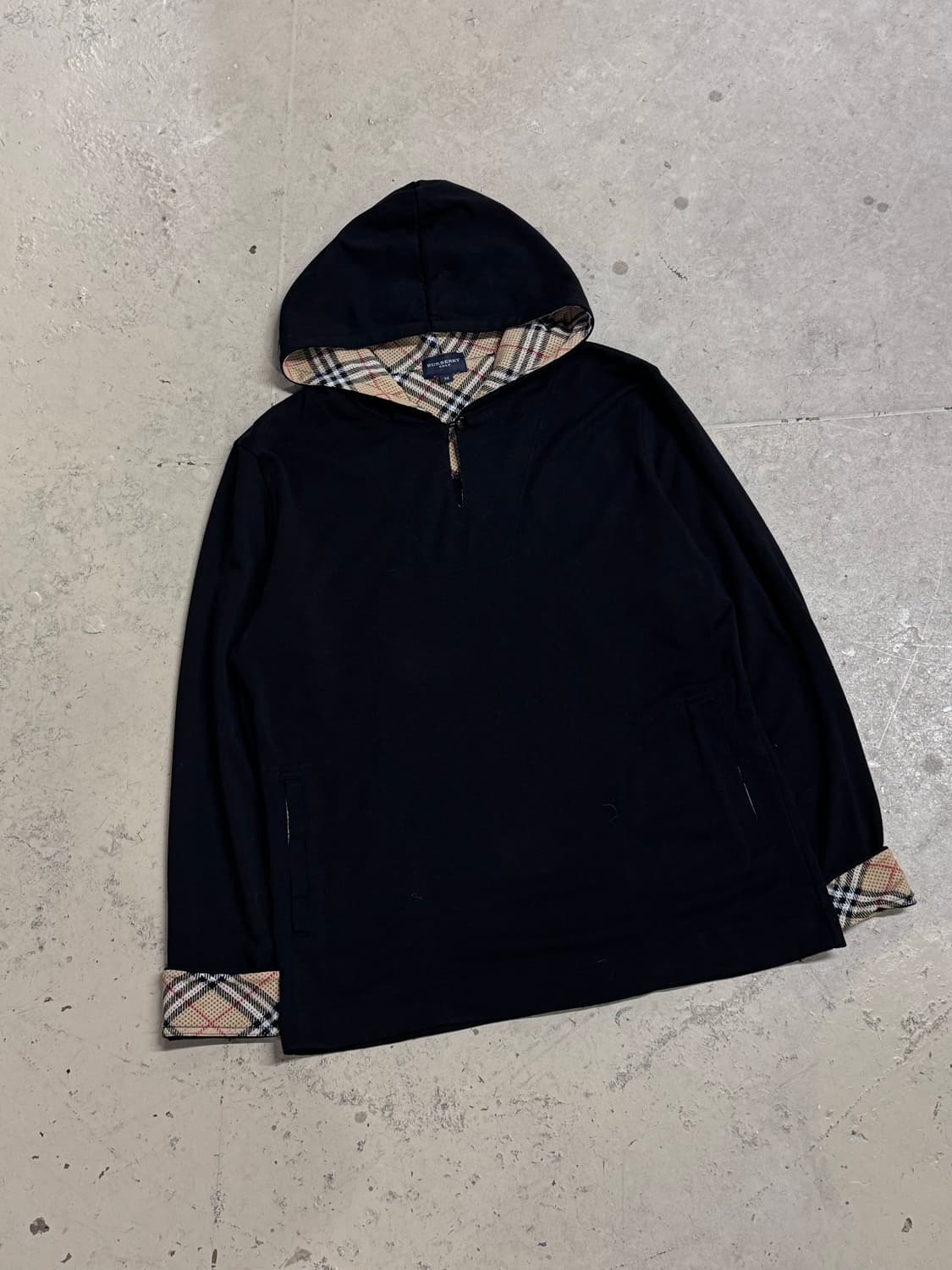 Burberry 버버리 노바체크 블랙 후드티 상품이미지1