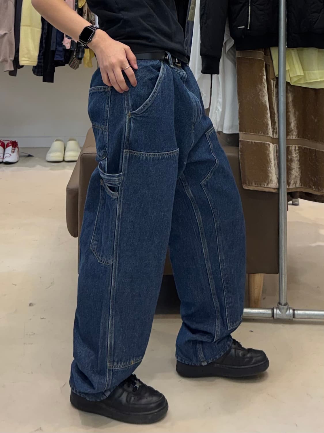 칼하트 wip 더블니 카펜터 워크 데님팬츠 상품이미지7