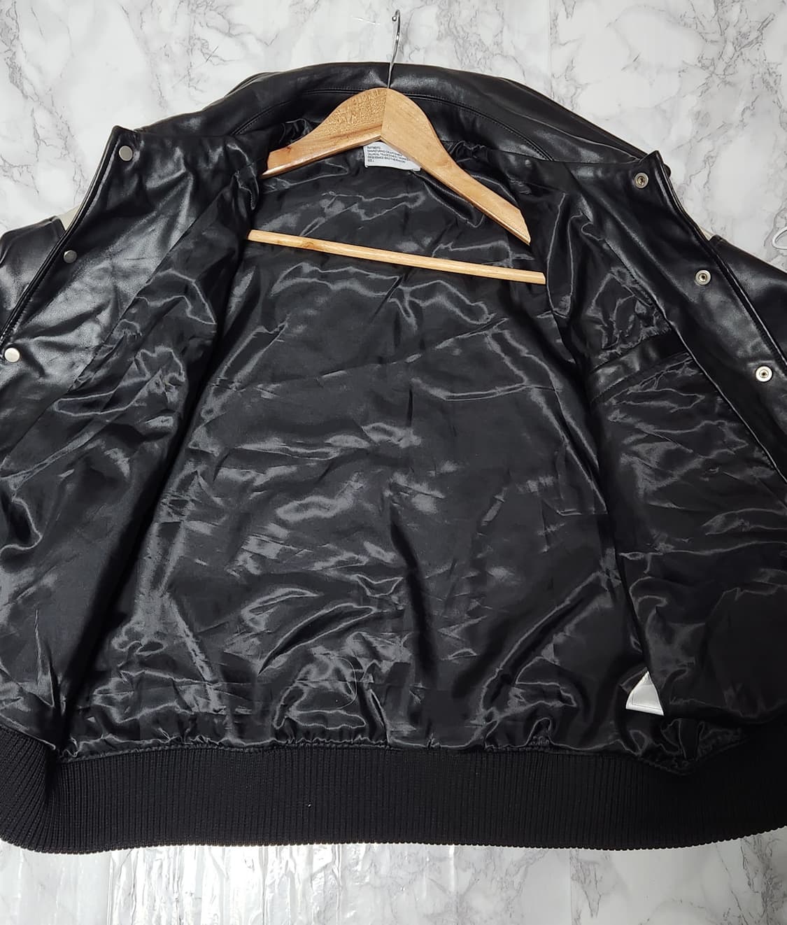 바르티멘토 레더 바시티 자켓 상품이미지6