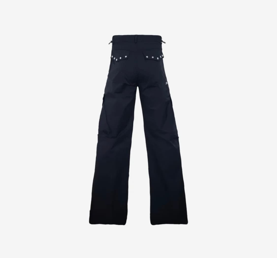 탄산마그네슘 나일론 와이드 카고 팬츠 (블랙) 상품이미지1