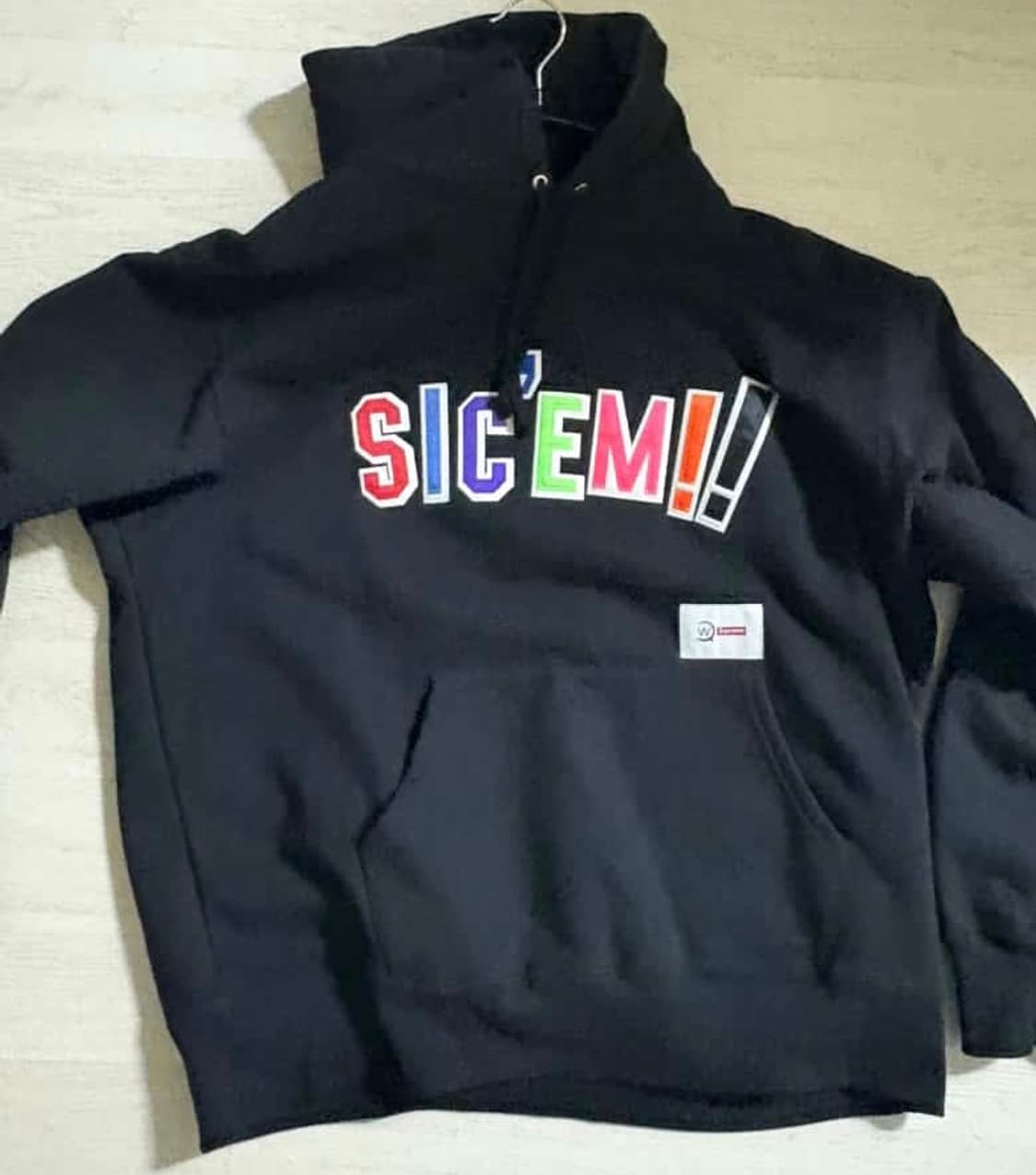 슈프림 더블탭스 후드티 L 블랙 상품이미지1