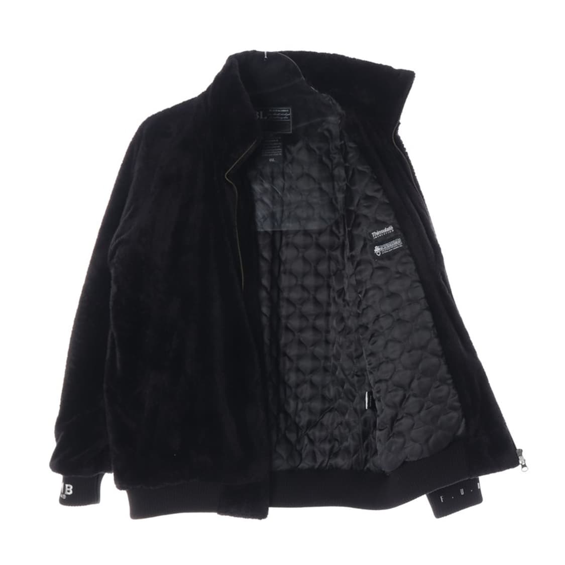 BLACKMAMBA 블랙 퍼 집업 자켓 1XL 상품이미지2