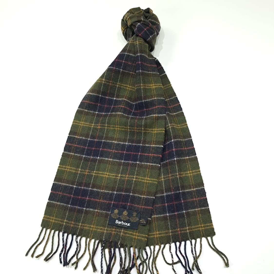 MX468 바버 스코틀랜드판 램스울 3로얄워런트 올리브 머플러 목도리 상품이미지2