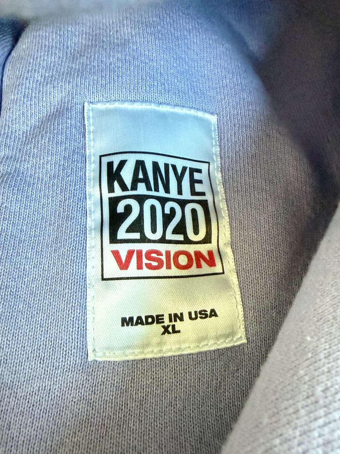 칸예 2020 Vision 퍼플 후드티 XL 상품이미지2