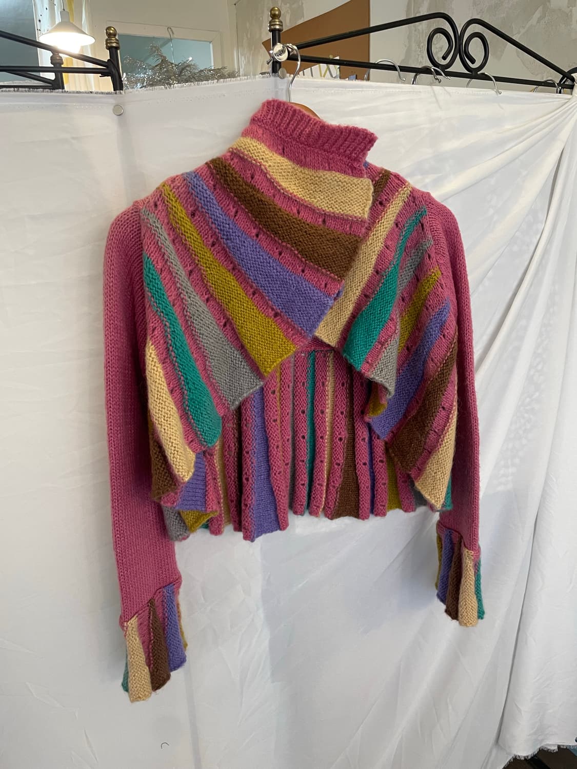 빈티지 니트 오픈 뜨개 가디건 상품이미지2