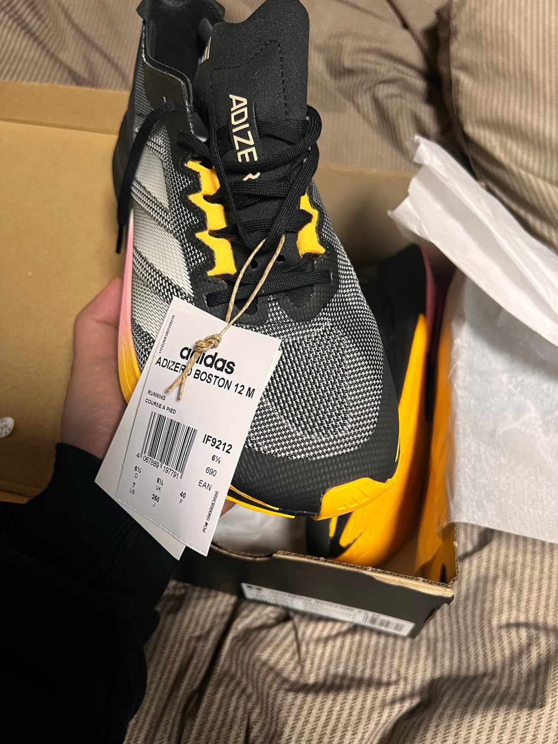[250] 아디다스, 아디제로 보스턴 12 코어블랙 새상품 상품이미지4