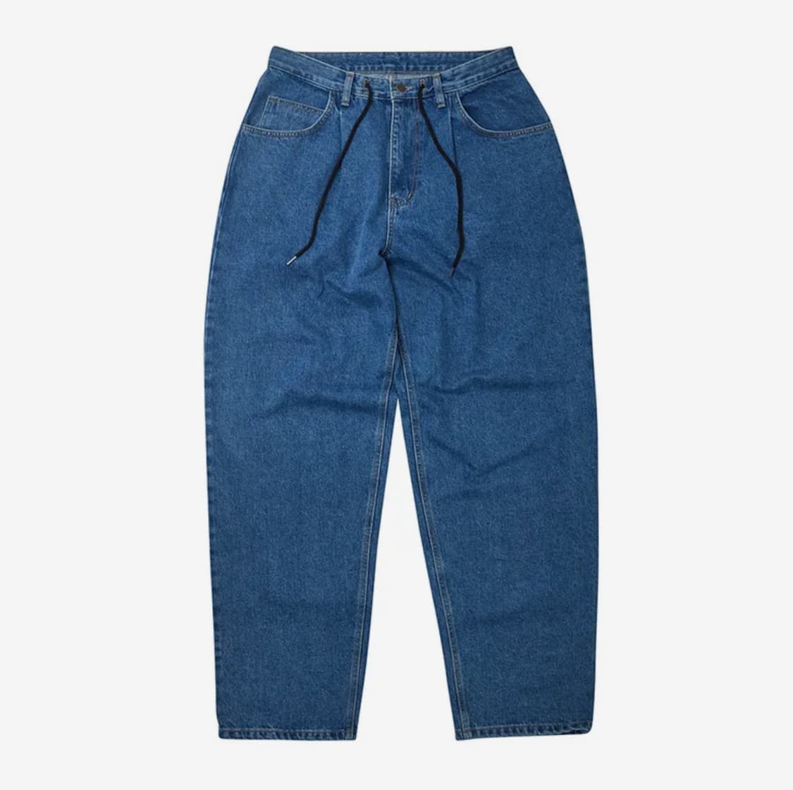 [L] 비에스래빗 미드90 배기 데님 딥블루 상품이미지1