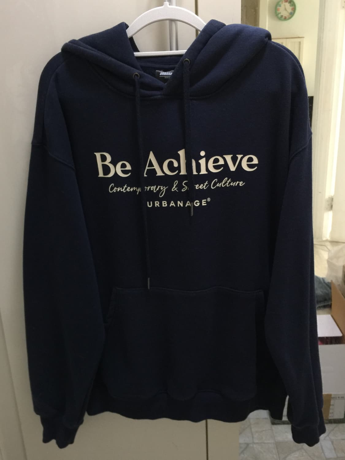 어반에이지 비어처브 오버 후드티 네이비 M 상품이미지1