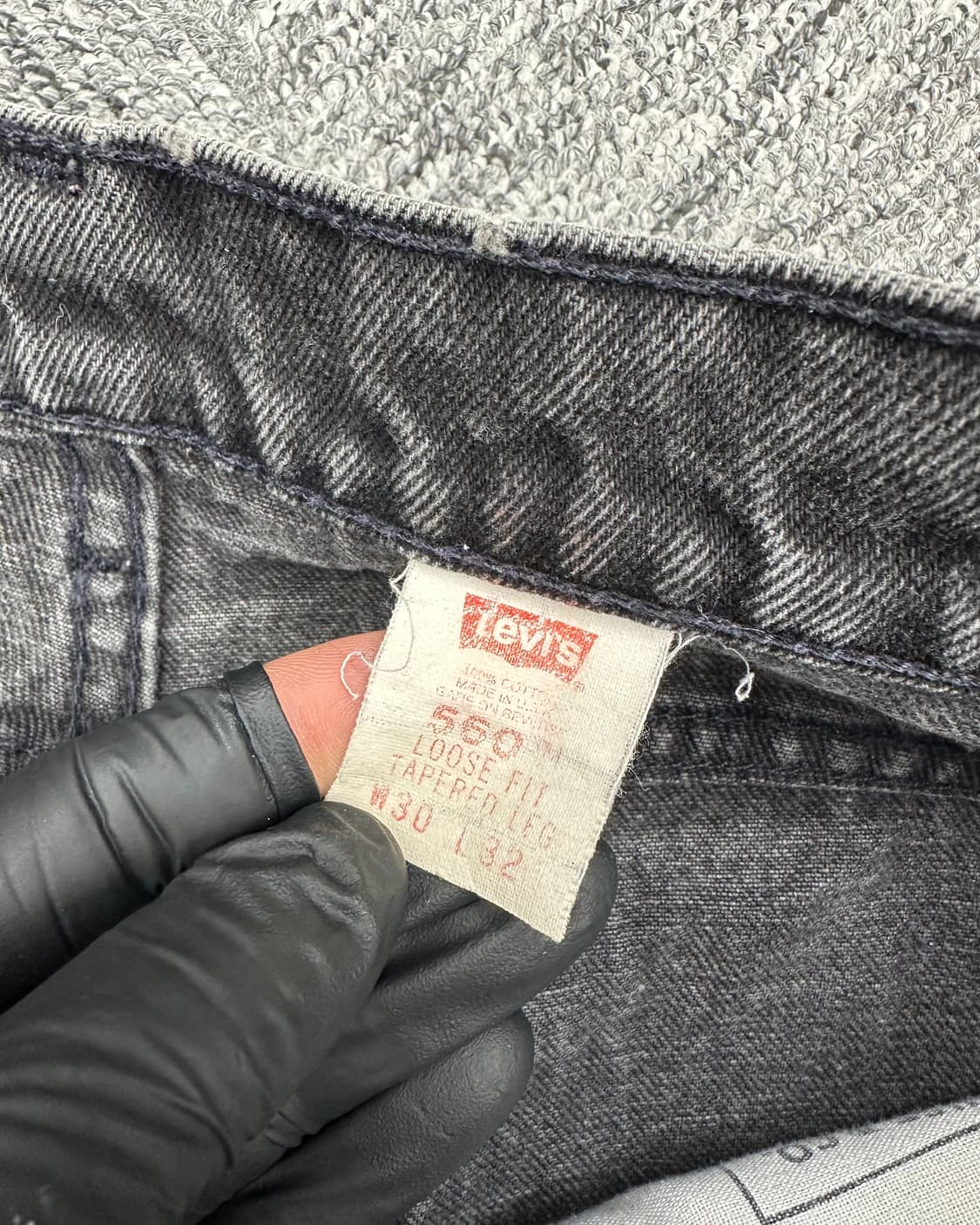 (허단38)90'S 리바이스 USA 560 흑청-M1867 상품이미지4