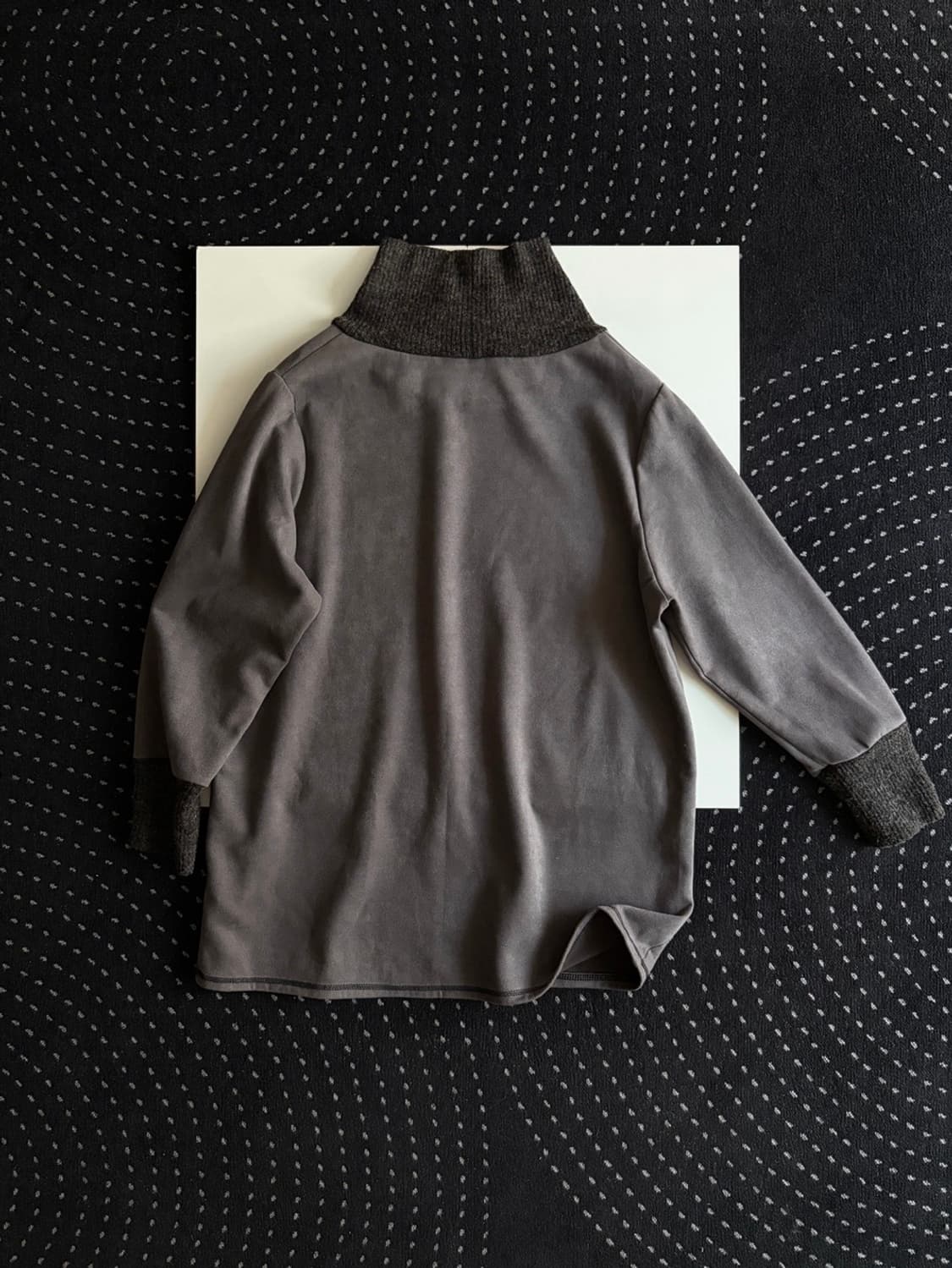 wide turtleneck suede top 상품이미지9