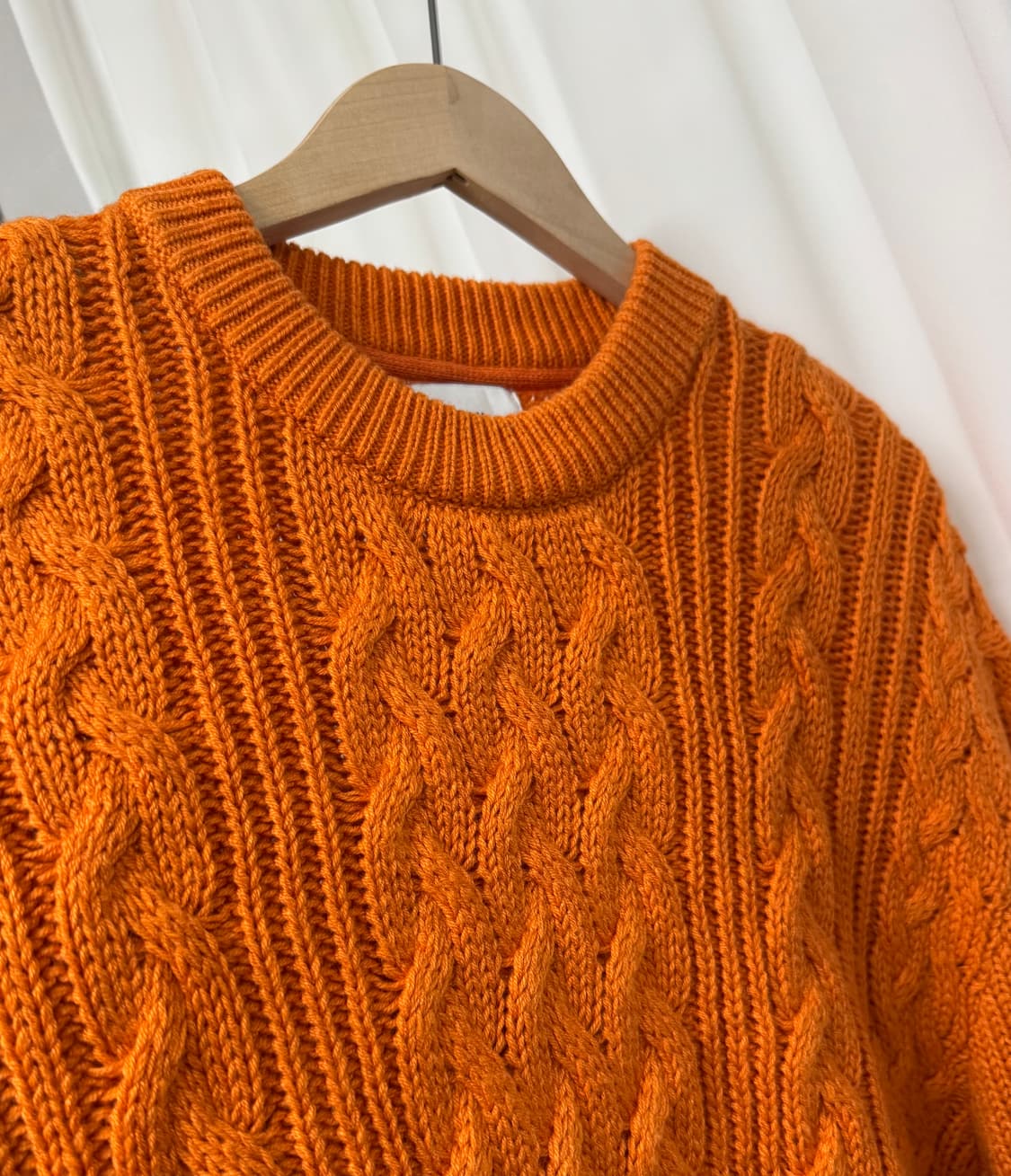 H&M 오렌지 니트스웨터 상품이미지8