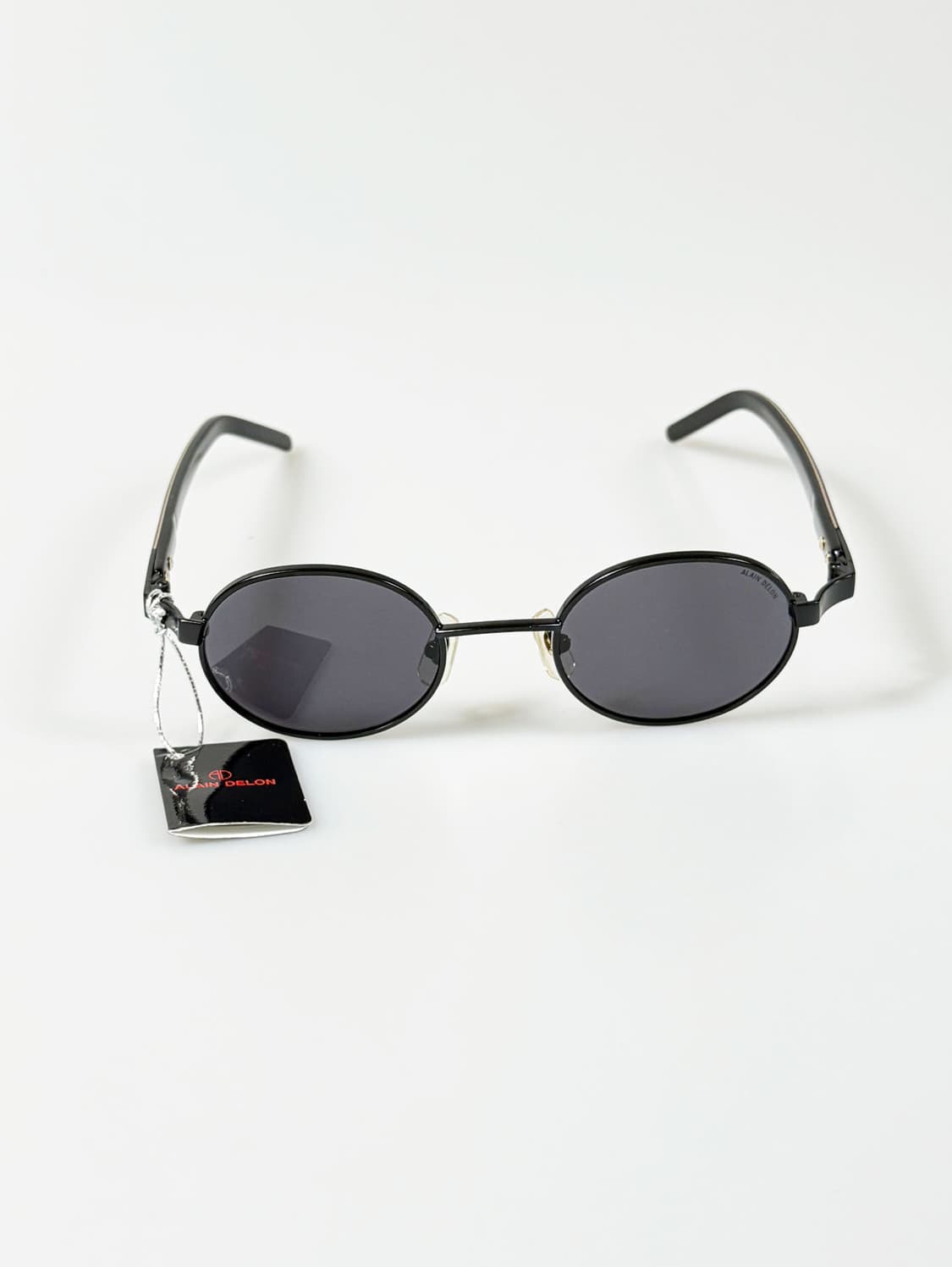 90s ALAIN DELON 알랭들롱 블랙 오벌 프레임 빈티지 선글라스 상품이미지2