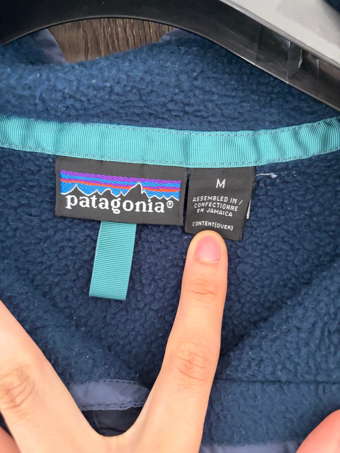빈티지 파타고니아 신칠라 플리스 스냅티 네이비 M 상품이미지6