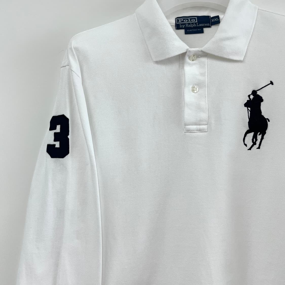 폴로 랄프로렌 빅포니 화이트 카라 긴팔 티셔츠 상품이미지4