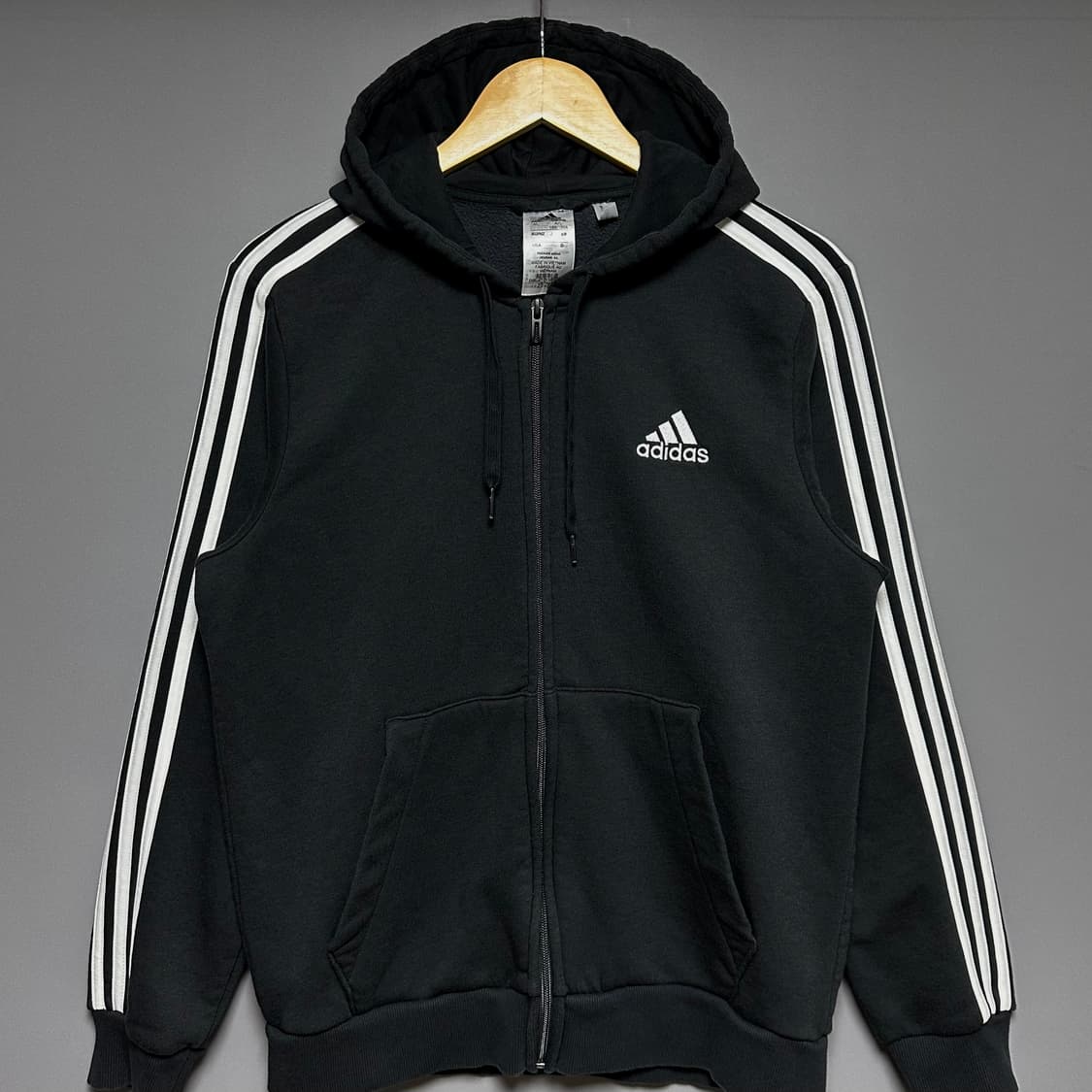 [XL]아디다스 블랙 후드집업 상품이미지1