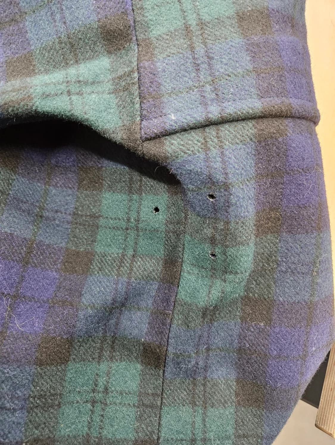 K-WAY(까웨) 3L방수 체크 울코트(IT8)
 상품이미지5