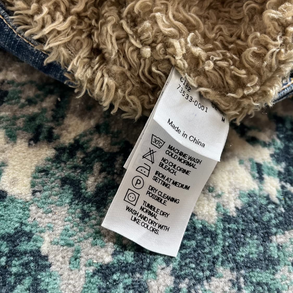 Levis 리바이스 시그니처 라인 데님 안감 쉐르파 자켓(M) 상품이미지5