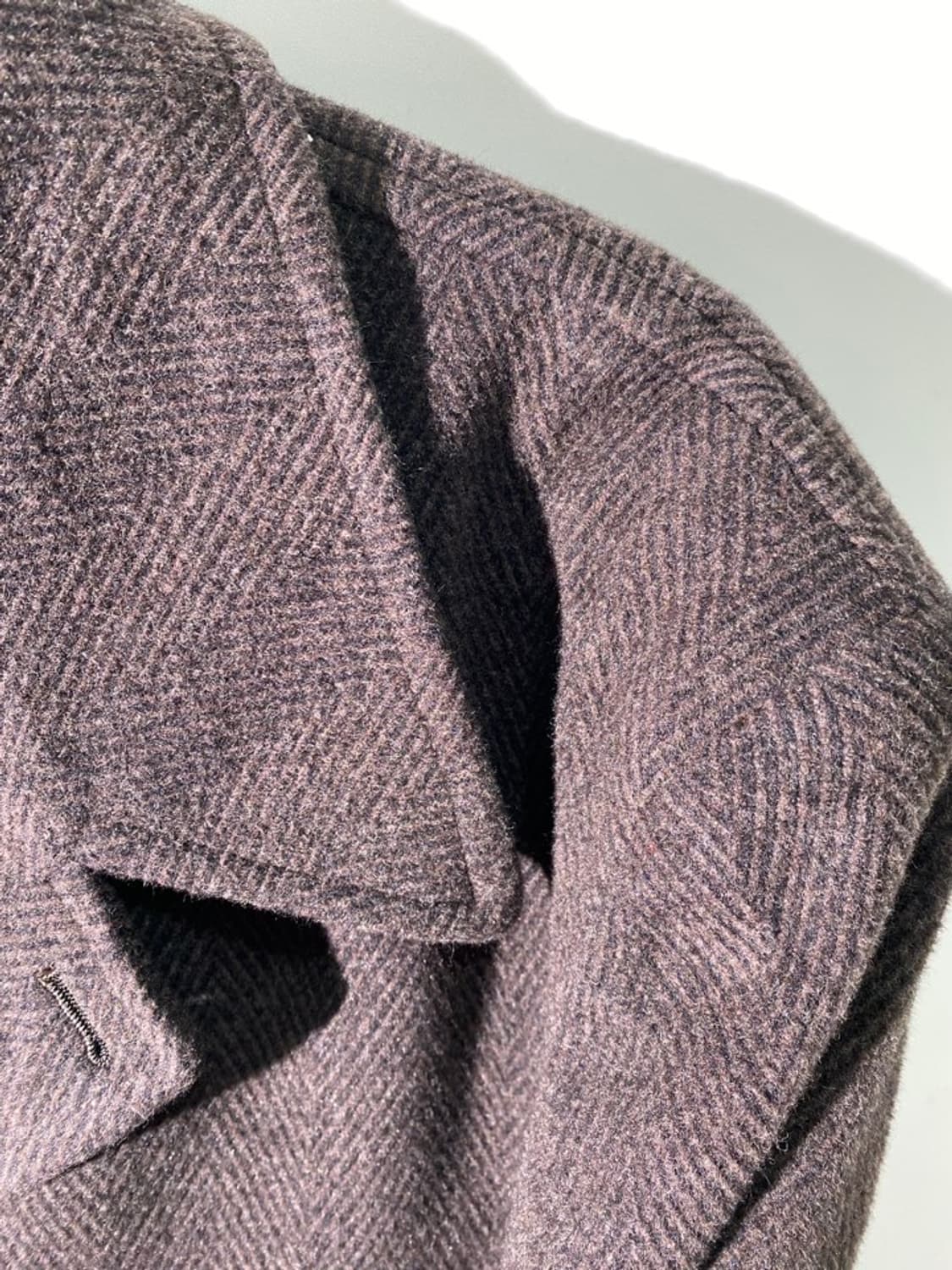 bellumore 헤링본 울 코트 상품이미지3