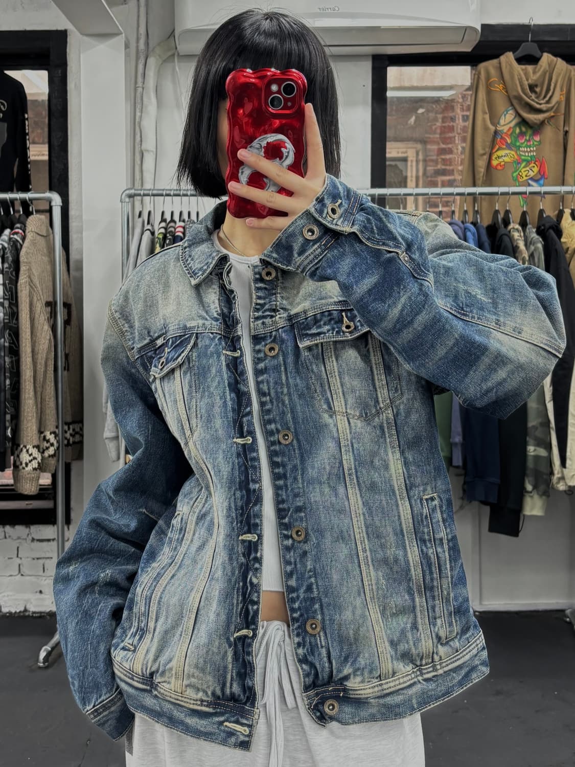 VTG 퀼팅 데님자켓 상품이미지1