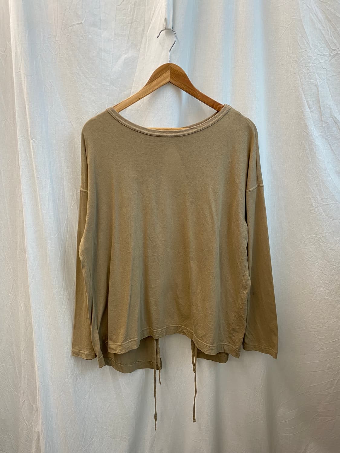 GREEN LABEL RELAXING 브라운 백스트랩 면티셔츠(F) 상품이미지1