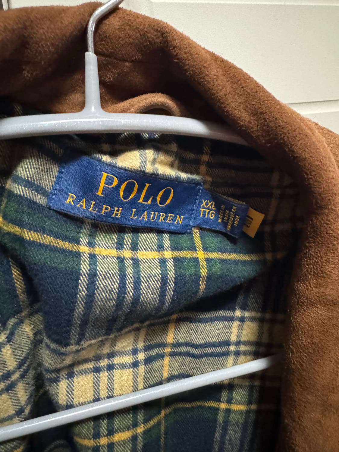 폴로 랄프로렌 염소 가죽 스웨이드 자켓 xxl 상품이미지4