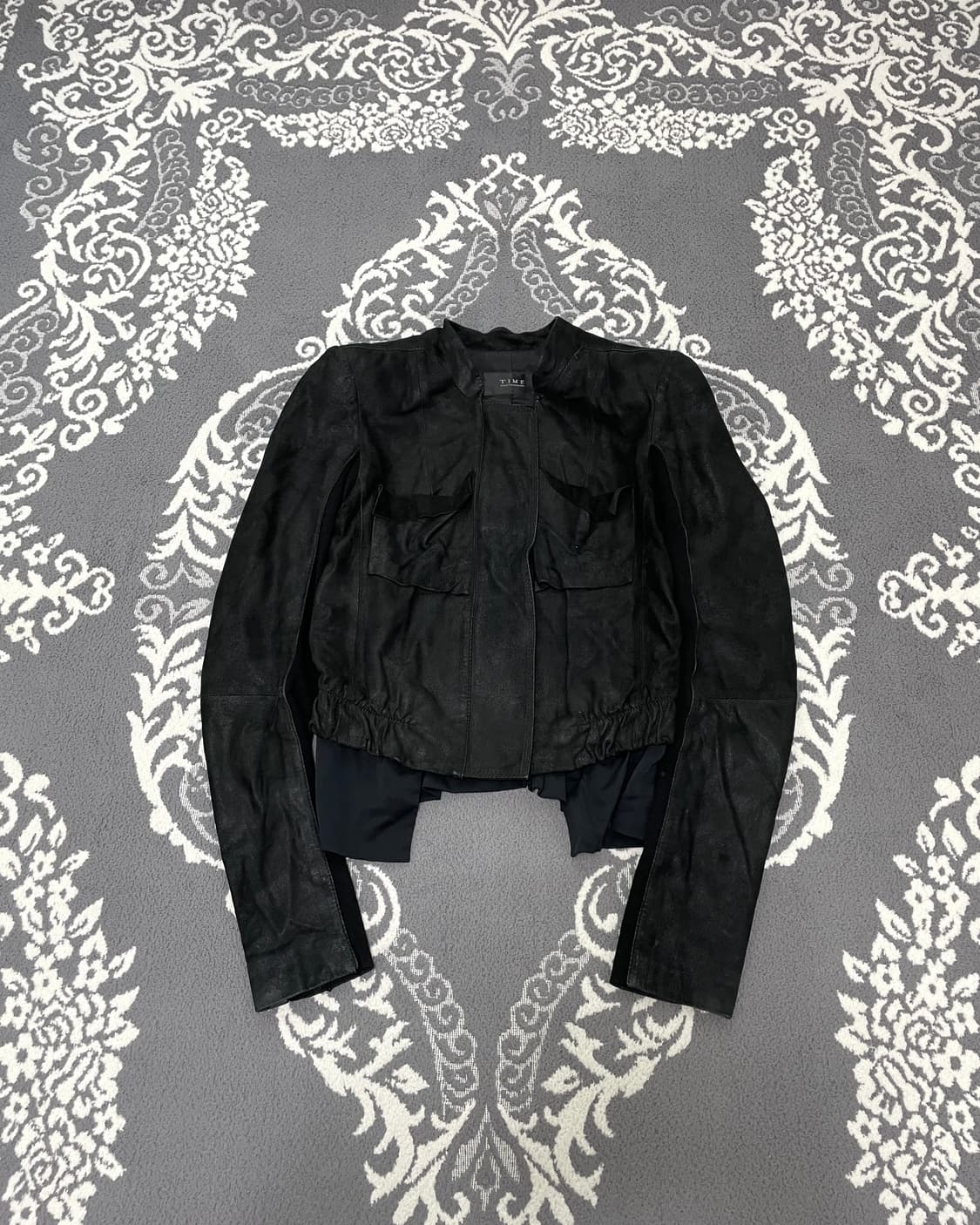 Time Goat Skin Layered Leather Jacket 상품이미지5