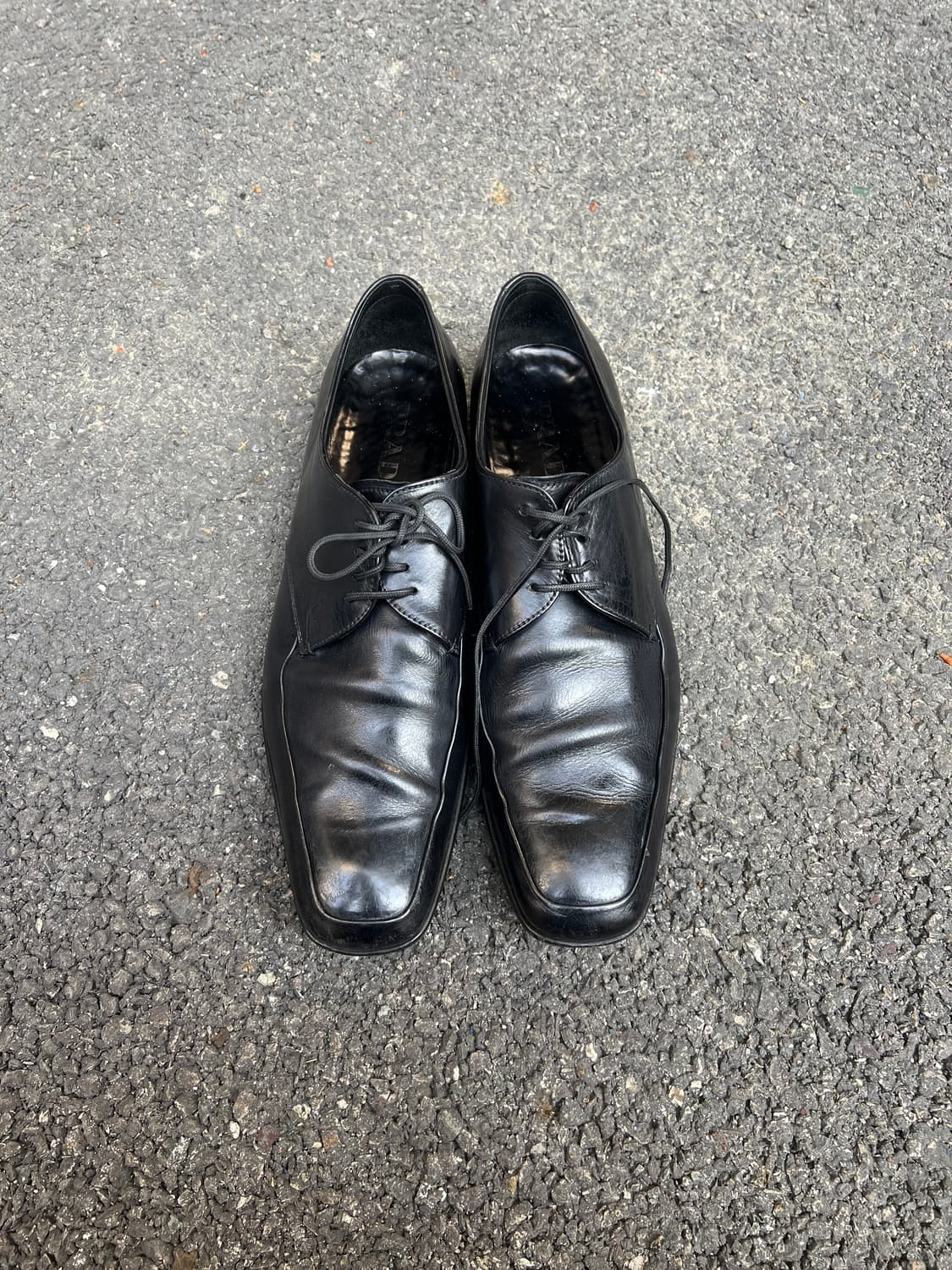 prada 세미 스퀘어토 더비 상품이미지1