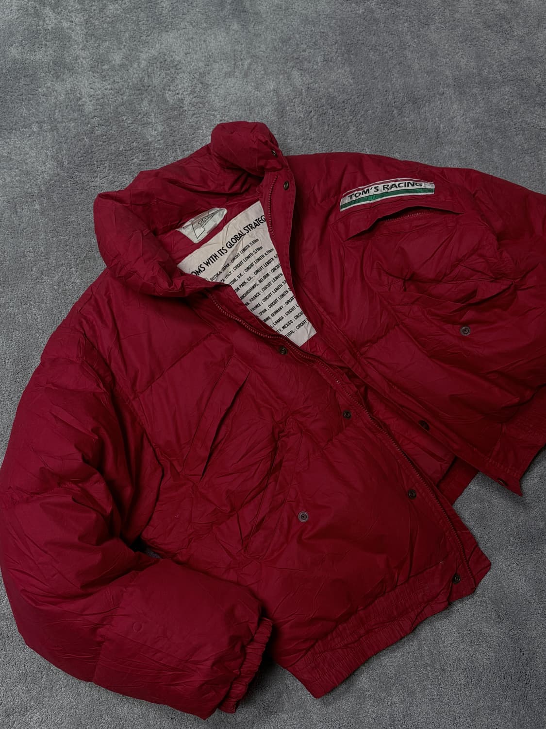 "Tom's Racing" JDM Racing puffer jacket 상품이미지4