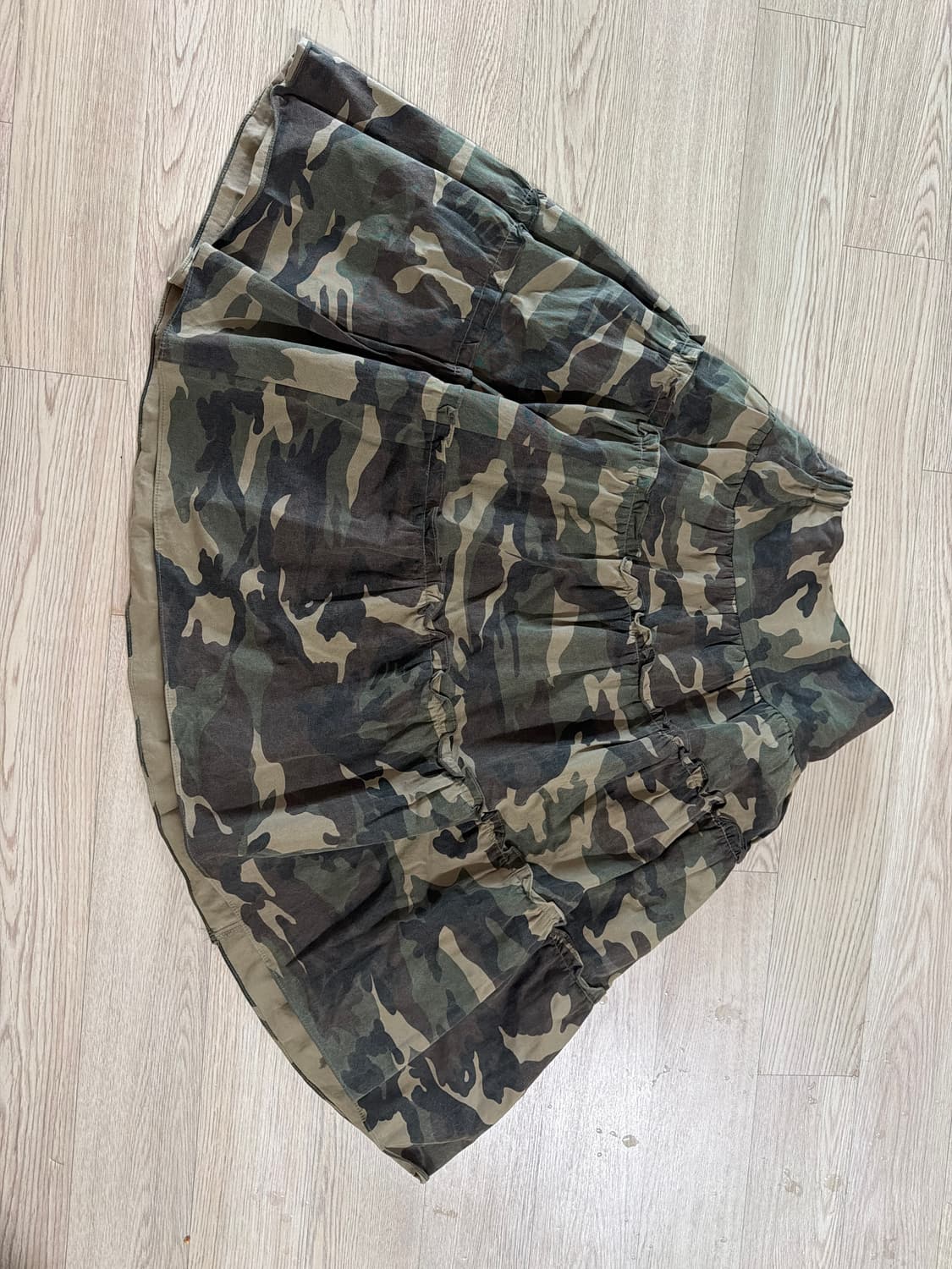 어나더랭귀지 빈티지 카모 프릴 캉캉 스커트 상품이미지2