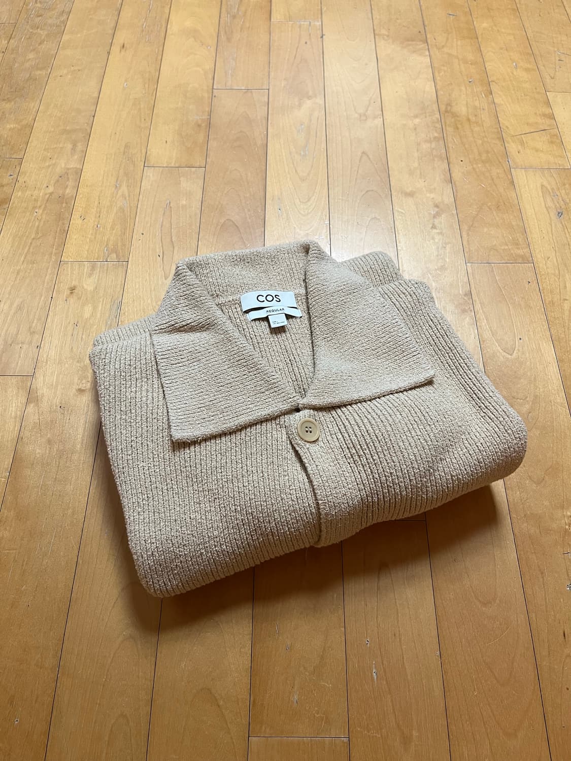 COS 부클레 니트 가디건 베이지 L사이즈 상품이미지1