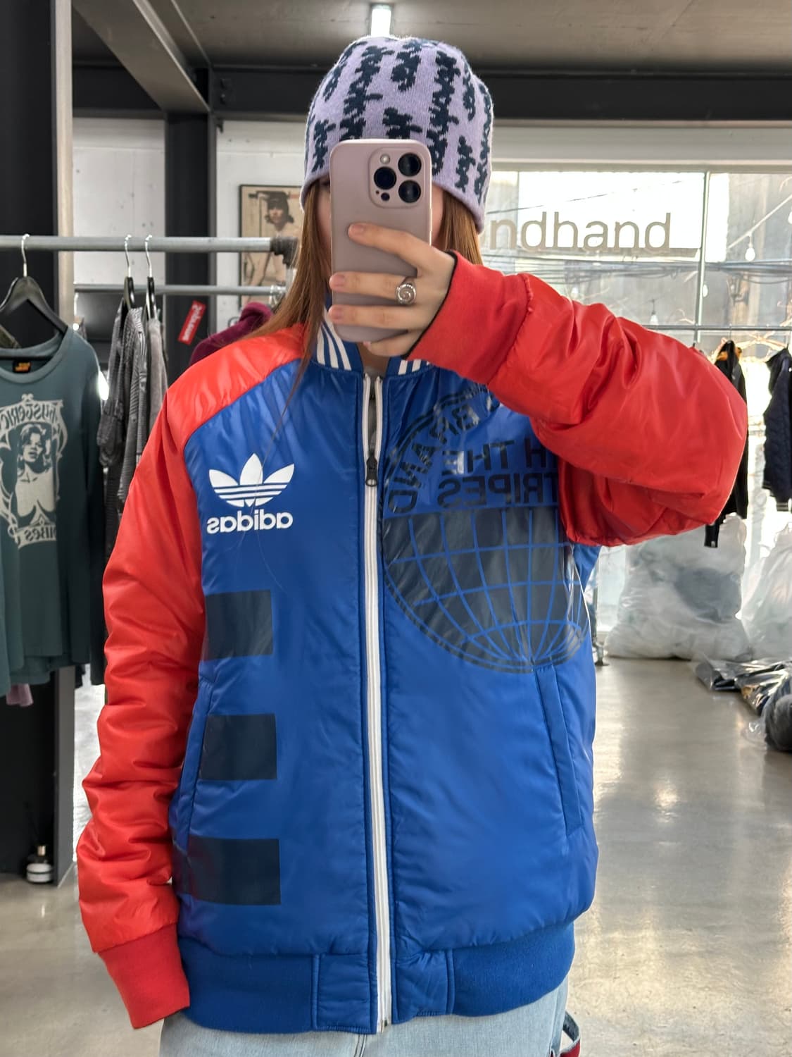 아디다스 리버시블 파이어버드 빅로고 Ma-1 항공점퍼 상품이미지3