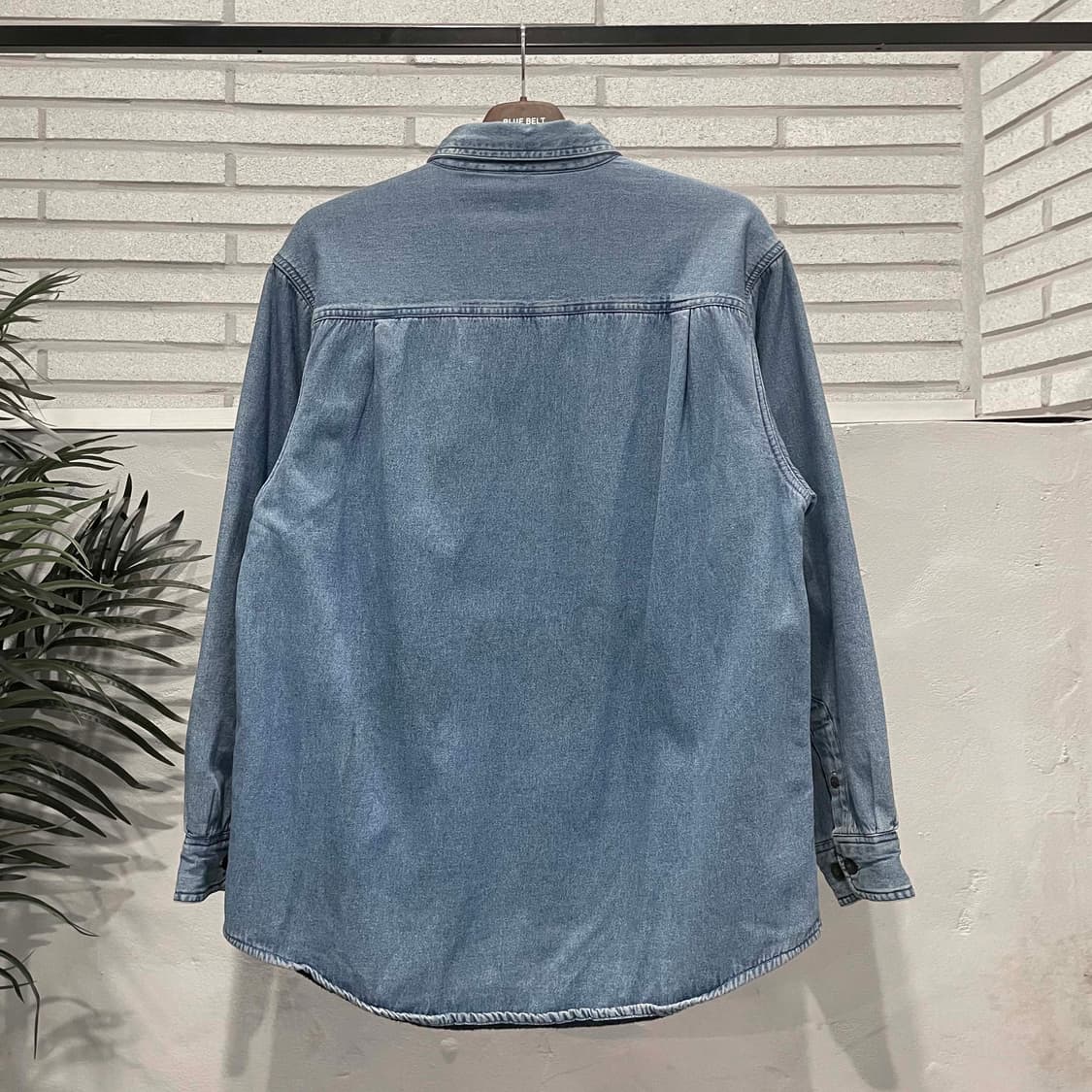 USA VINTAGE 데님 셔츠 자켓 쉐르파 안감 투포켓 디테일 중청 상품이미지2