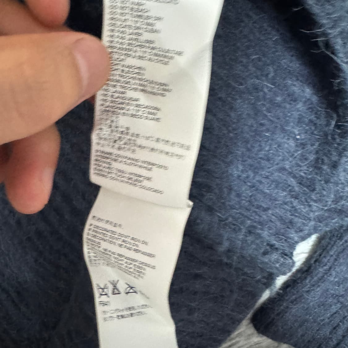 정품) 메종마르지엘라 브이넥 스티치 후디 니트 L사이즈 실착 95정도  상품이미지5