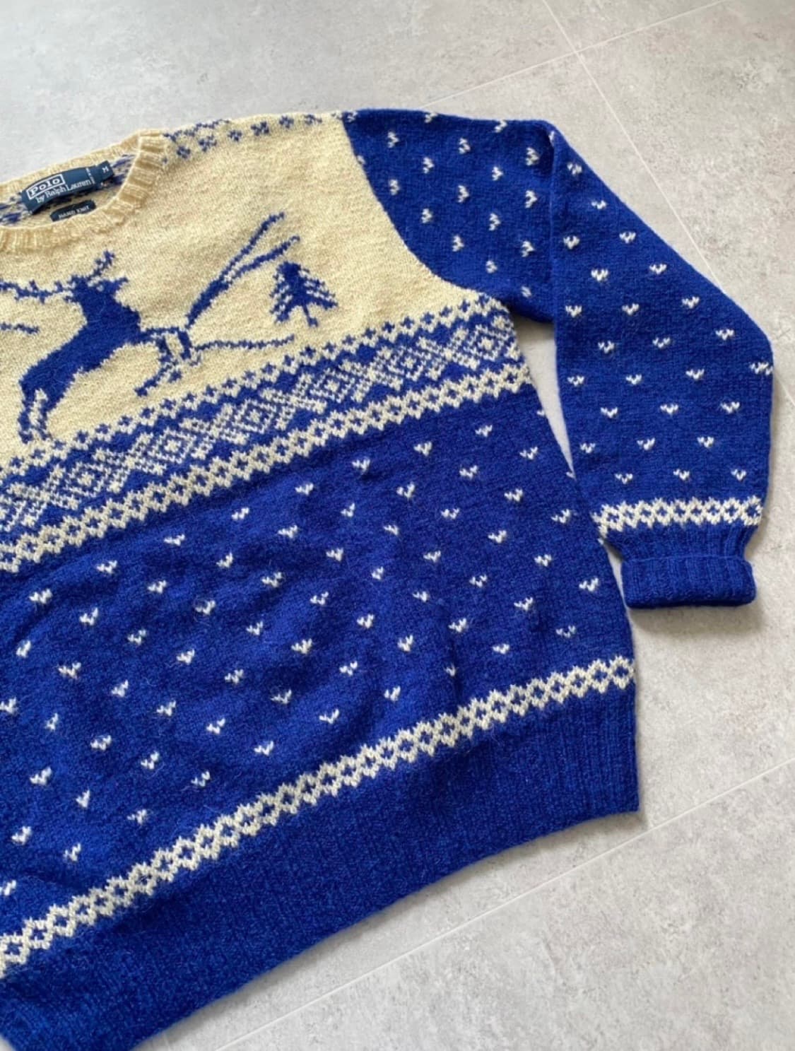 90's 폴로 랄프로렌 핸드니트 M(100-105) 상품이미지4