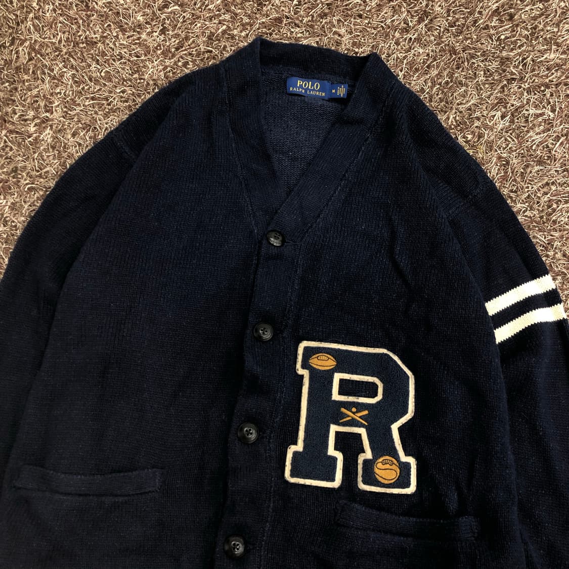 폴로 랄프로렌 레터맨 R패치 가디건  상품이미지2