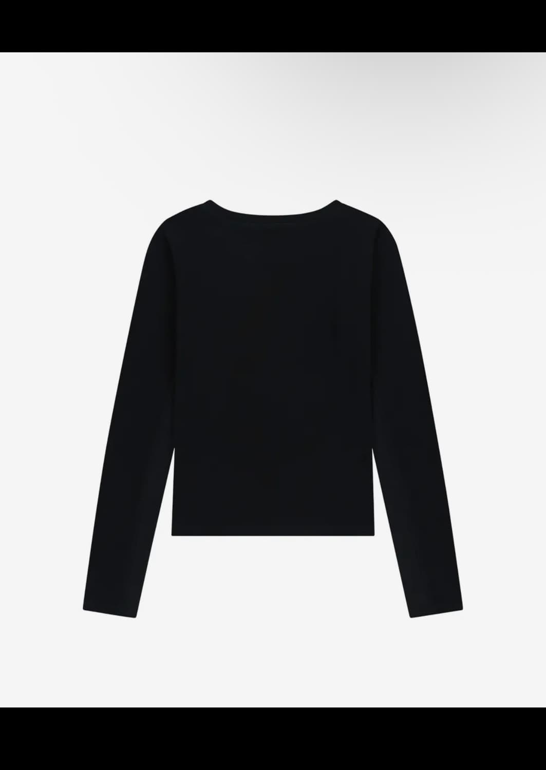 아캄 Side Eyelet Long Sleeve (Black) 상품이미지2