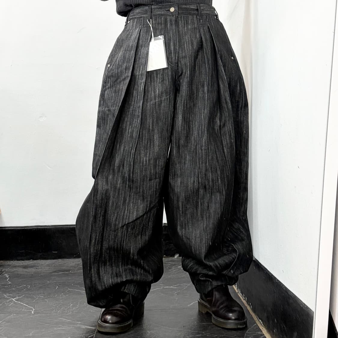 (새상품) IDWS 아돈워너셀 오로라 데님 벌룬 팬츠 상품이미지2