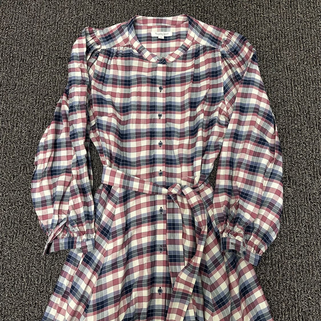 Thursday Island 써스데이 아일랜드 여성 체크 롱 원피스 S 상품이미지2