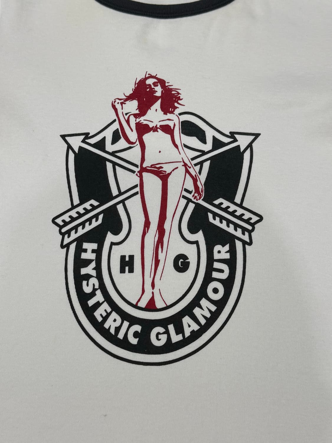 히스테릭 글래머 아카이브 히스걸 링거티 반팔 티셔츠 상품이미지2