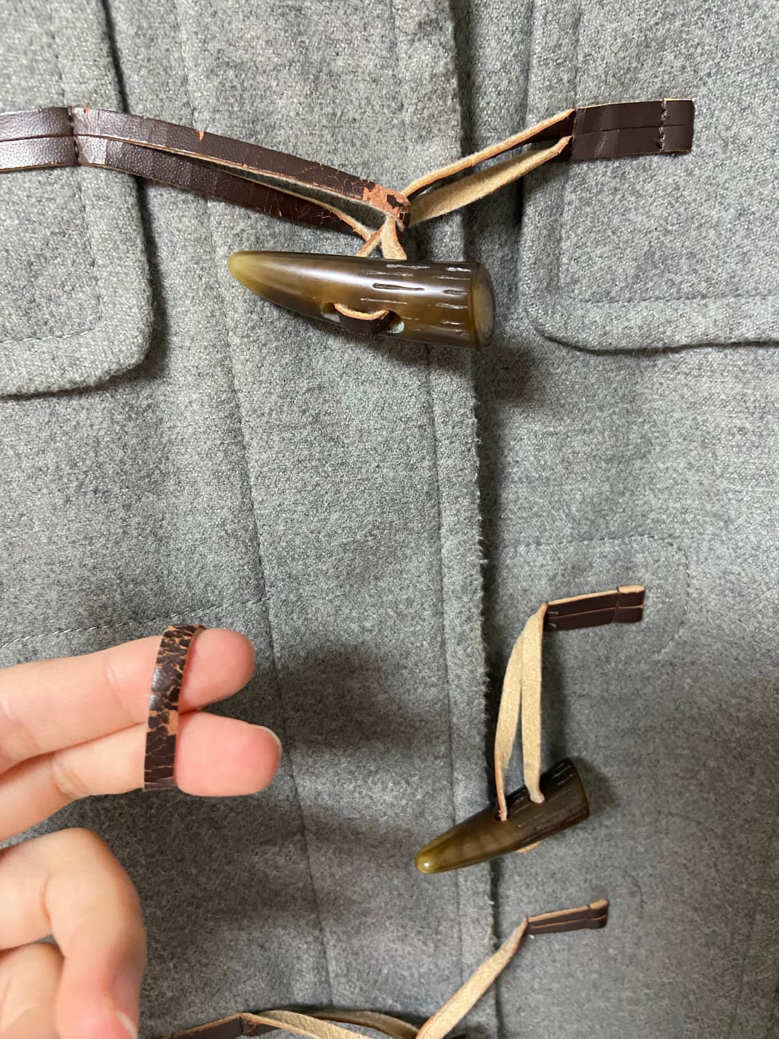 빈티지 후드 숏떡볶이 코트 자켓 상품이미지4