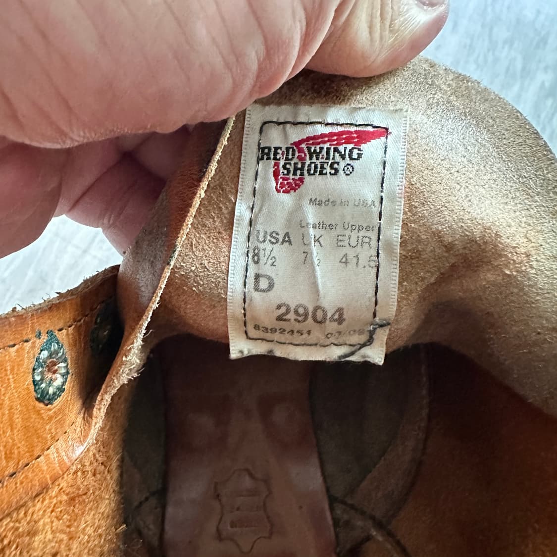 Red Wing 2904 라인맨 Made in USA 비브람 리솔 상품이미지2